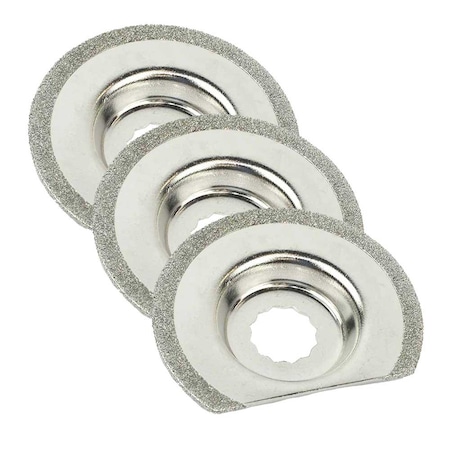 Versa Tool 63mm Semi Round Electroplated Diamond Grout Blade, 8mm Offset Mount, PK 3 SB3O-D